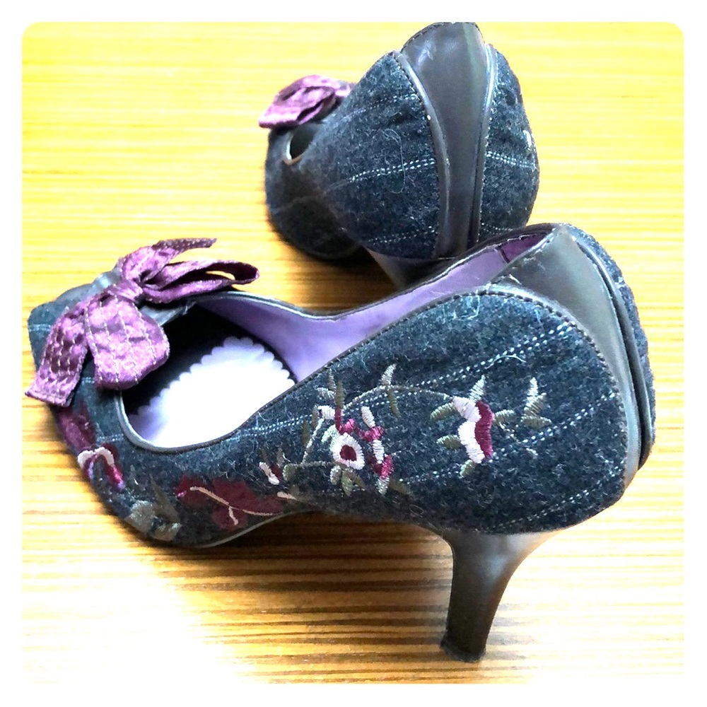 Alfani Embroidered Floral Open Toe Heel